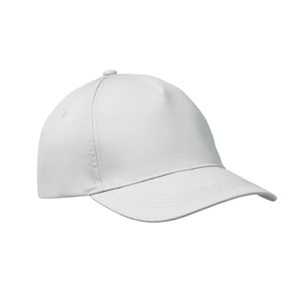 BUZZ 5 panel baseball cap White