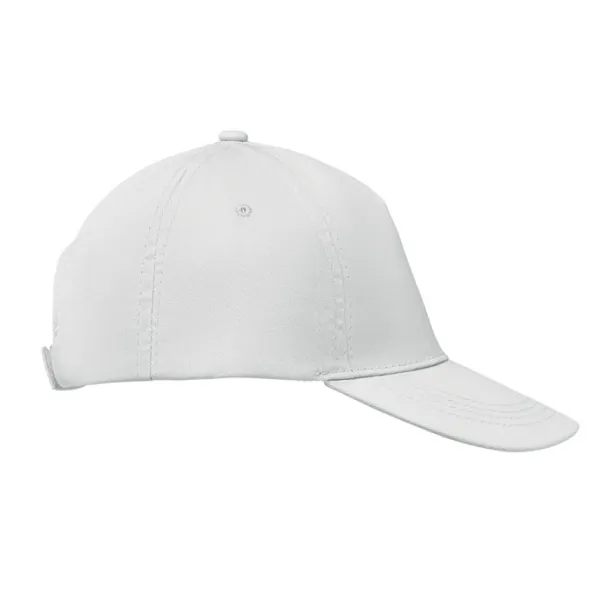 BUZZ 5 panel baseball cap White