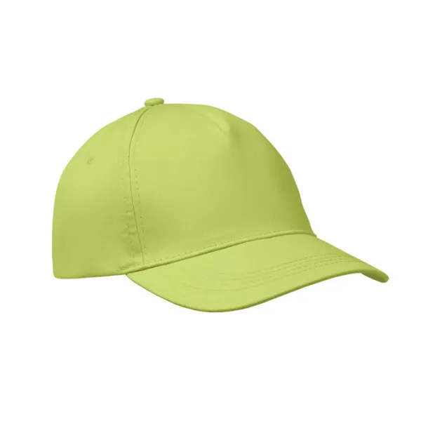 BUZZ 5 panel baseball cap Lime