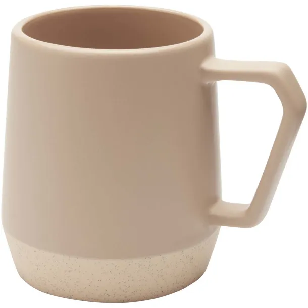 Dolce 300 ml ceramic mug with matt finish Oatmeal