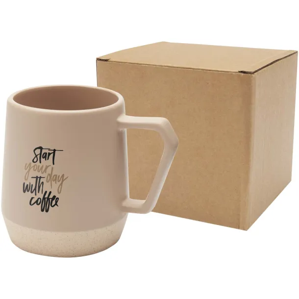 Dolce 300 ml ceramic mug with matt finish Oatmeal