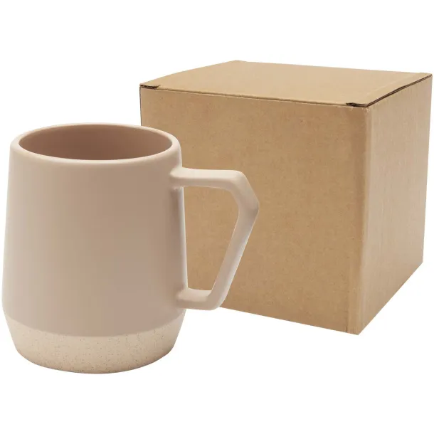 Dolce 300 ml ceramic mug with matt finish Oatmeal