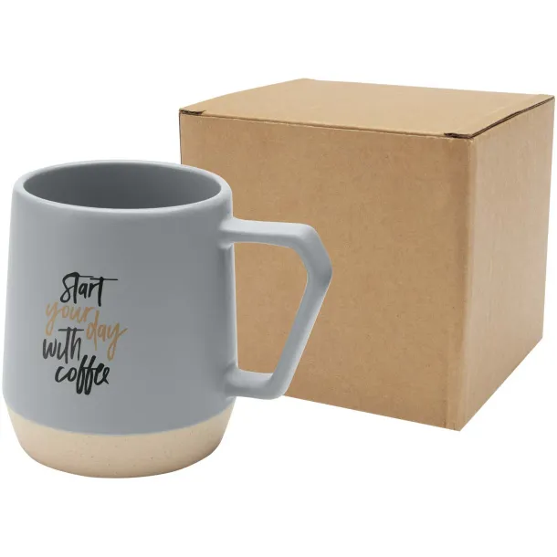 Dolce 300 ml ceramic mug with matt finish - Unbranded Grey