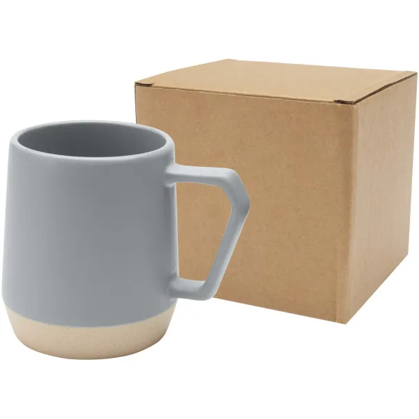 Dolce 300 ml ceramic mug with matt finish Grey