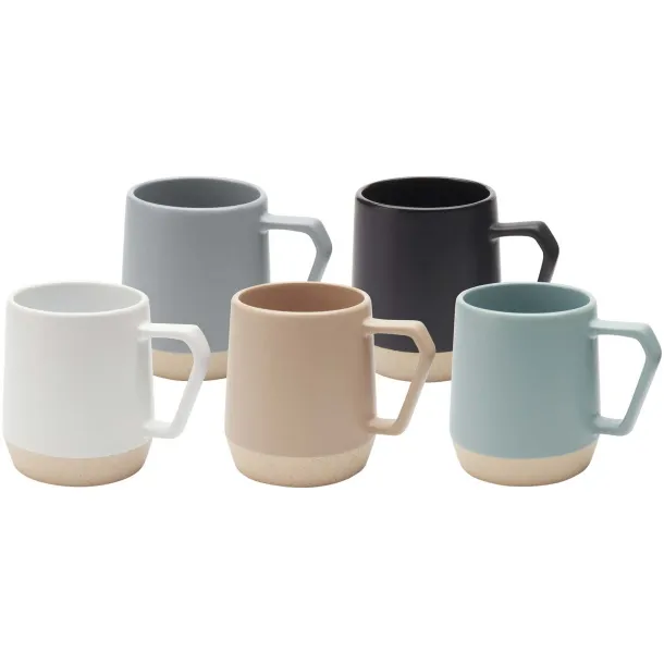 Dolce 300 ml ceramic mug with matt finish Crna