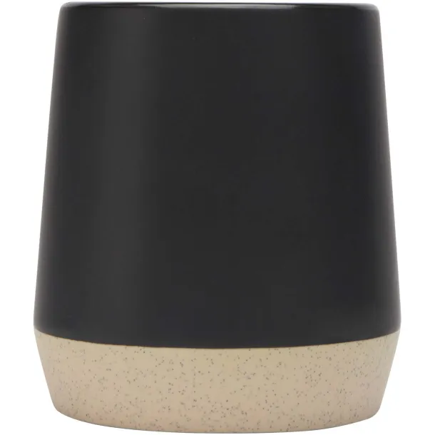 Dolce 300 ml ceramic mug with matt finish Crna