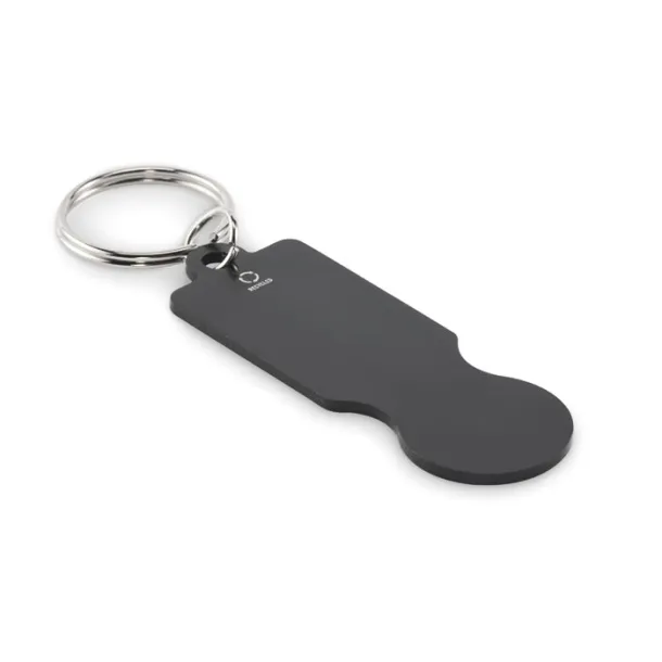 TOKLEY Key ring with trolley token Black