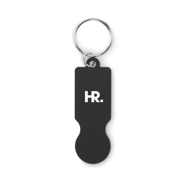 TOKLEY Key ring with trolley token Black