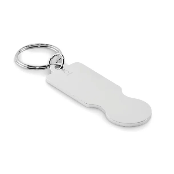 TOKLEY Key ring with trolley token Silver