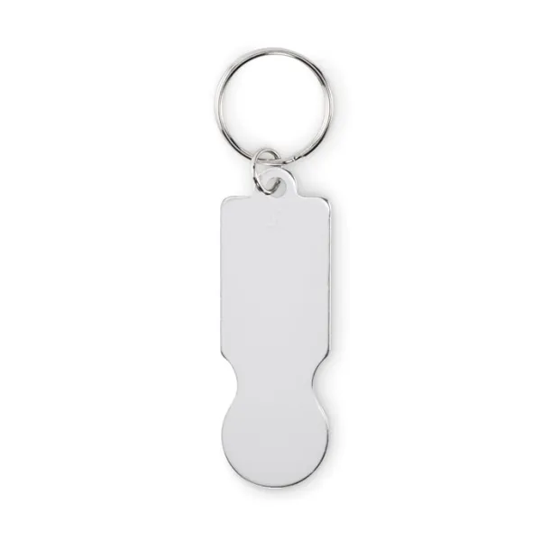 TOKLEY Key ring with trolley token Silver