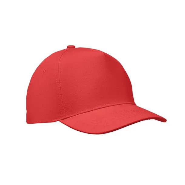 SUNNY 5 panel baseball cap Red