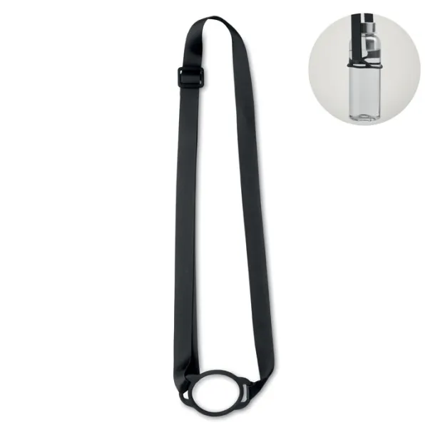 LANCUP Lanyard with cup holder 6cm Black