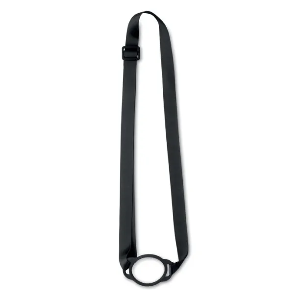 LANCUP Lanyard with cup holder 6cm Black