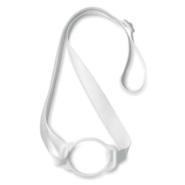 LANCUP Lanyard with cup holder 6cm White