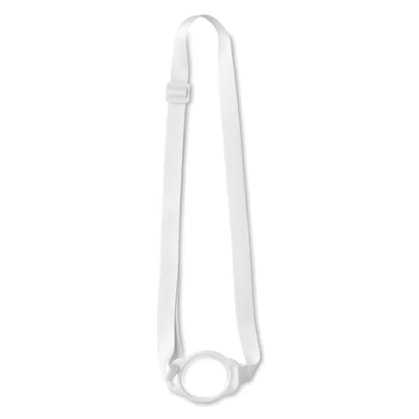 LANCUP Lanyard with cup holder 6cm White