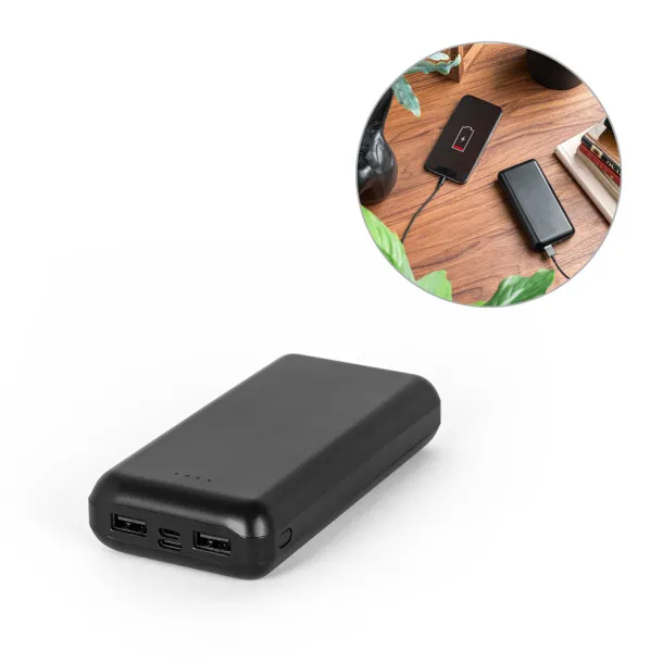 LEAKEY 20 Prijenosna baterija od recikliranog ABS-a, 20 000 mAh
