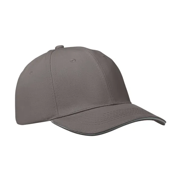 BUFFALO 6 panel baseball cap Dark grey Dark grey