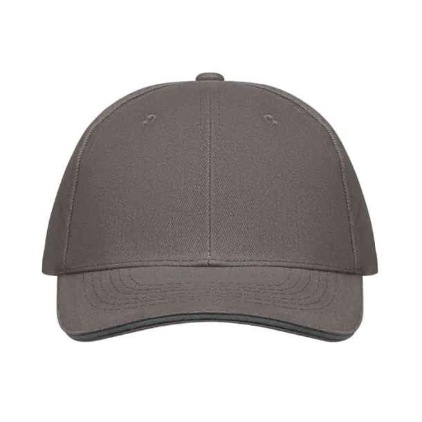 BUFFALO 6 panel baseball cap Dark grey Dark grey