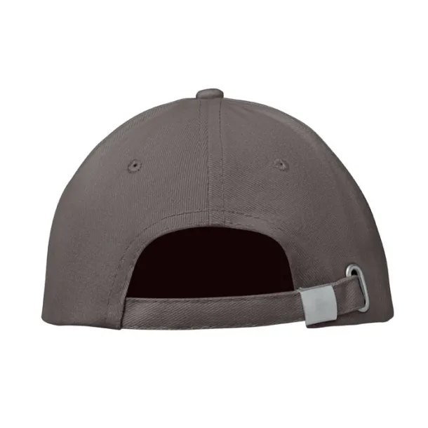 BUFFALO 6 panel baseball cap Dark grey Dark grey