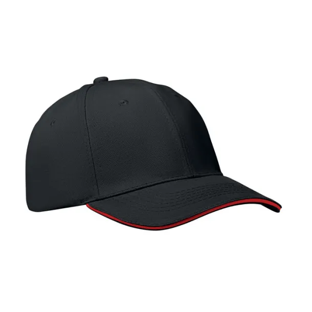 BUFFALO 6 panel baseball cap Black Black