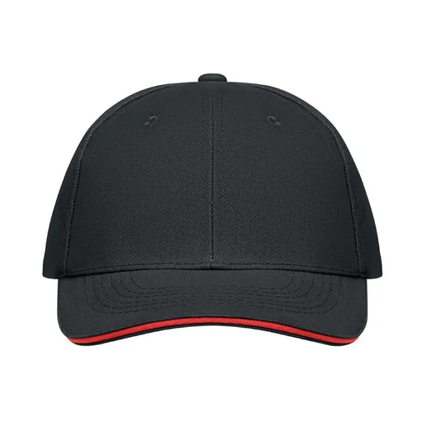 BUFFALO 6 panel baseball cap Black Black