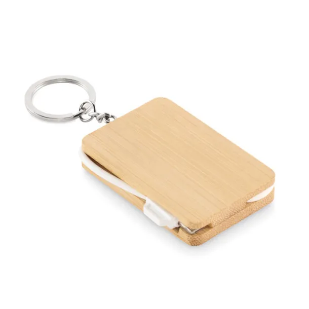 BUPOW Key ring charging cable Wood