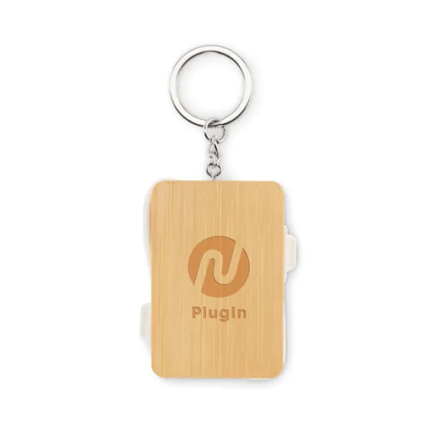 BUPOW Key ring charging cable Wood