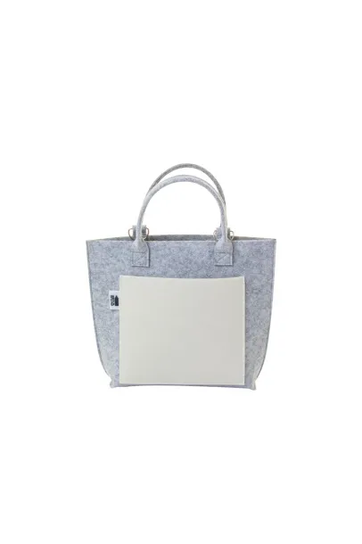 CreaFelt Cross custom RPET crossbody bag White Grey