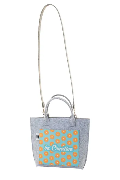 CreaFelt Cross custom RPET crossbody bag White Grey