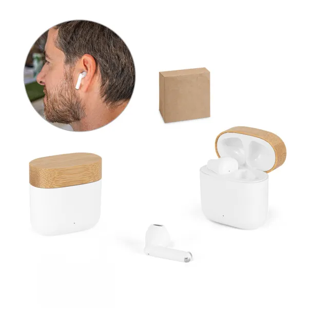 COBAIN Wireless headphones with 5h of autonomy in recycled ABS (100% rABS) and bamboo