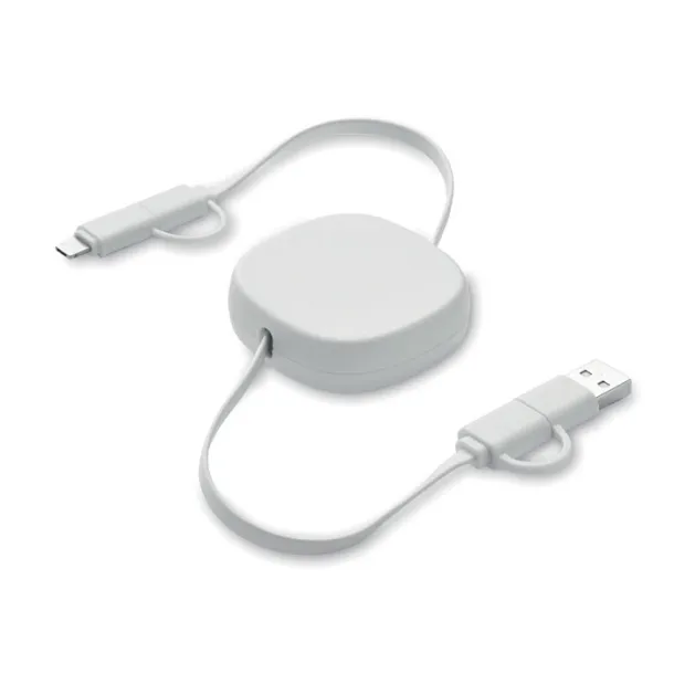 LINEA 60W retractable charging cable White