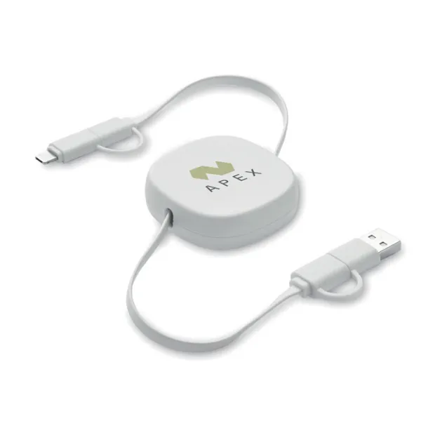 LINEA 60W retractable charging cable White