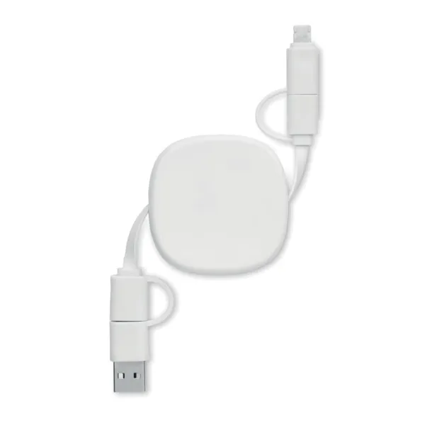 LINEA 60W retractable charging cable White