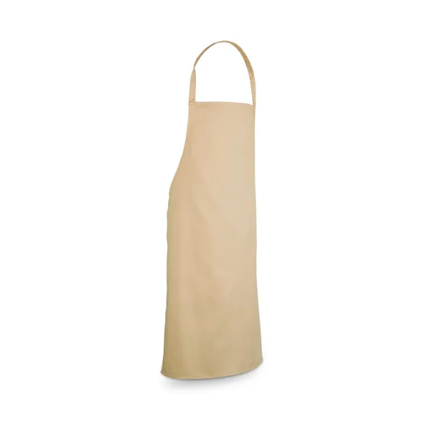 CUMIN Cotton twill apron (180 g/m²) Beige