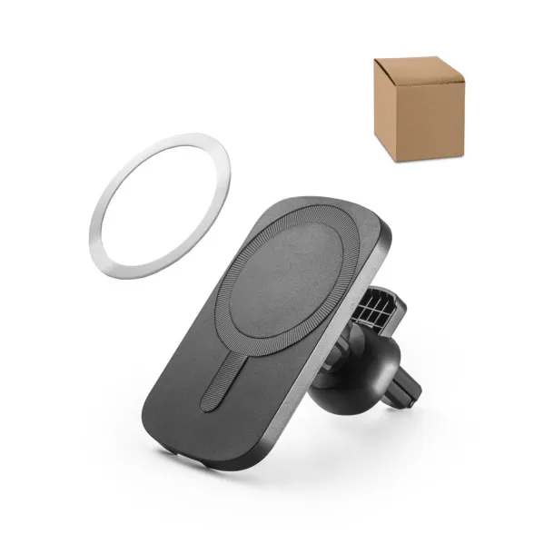 KOCH Car smartphone holder with wireless magnetic charger 15W in recycled ABS (100% rABS)