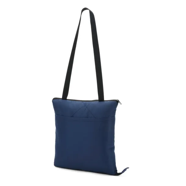 GRADY Foldable picnic blanket in rPET and PEVA Blue