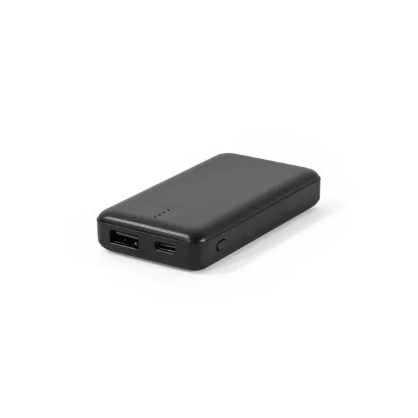 SHERYL Prijenosna baterija od recikliranog ABS-a (100% rABS), 4 000 mAh Crna
