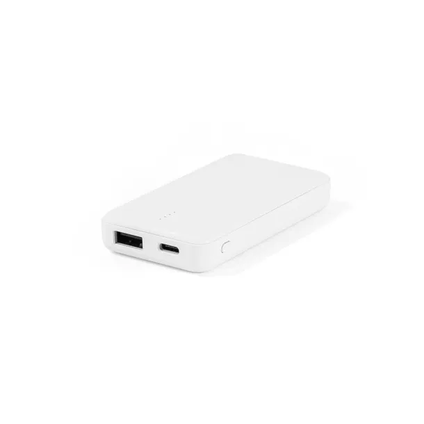 SHERYL Prijenosna baterija od recikliranog ABS-a (100% rABS), 4 000 mAh Bijela