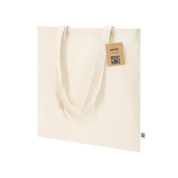  Cotton shopping bag 140 g/m² beige