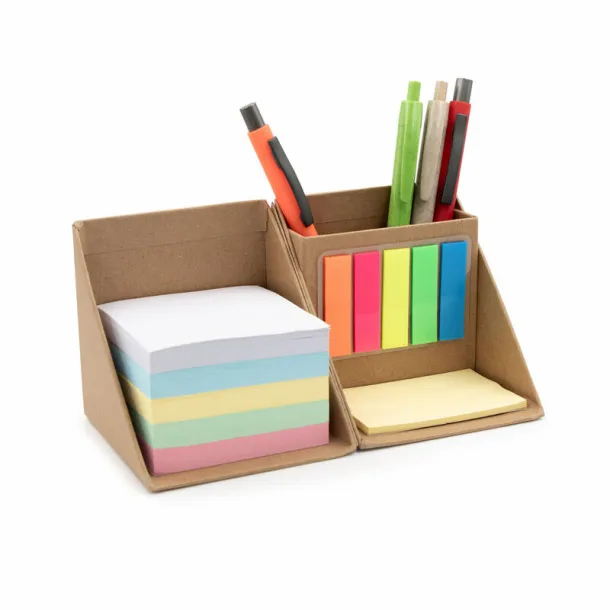 Zachariah "kocka" Memo holder "cube", notebook, sticky notes, pen holder neutral