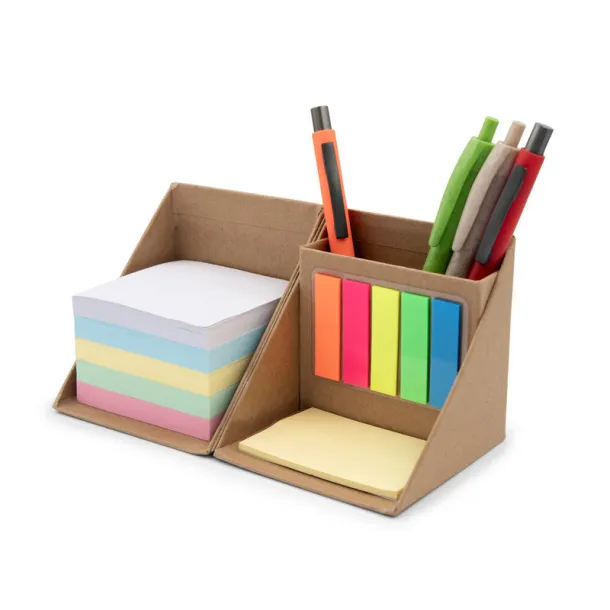 Zachariah "kocka" Memo holder "cube", notebook, sticky notes, pen holder neutral