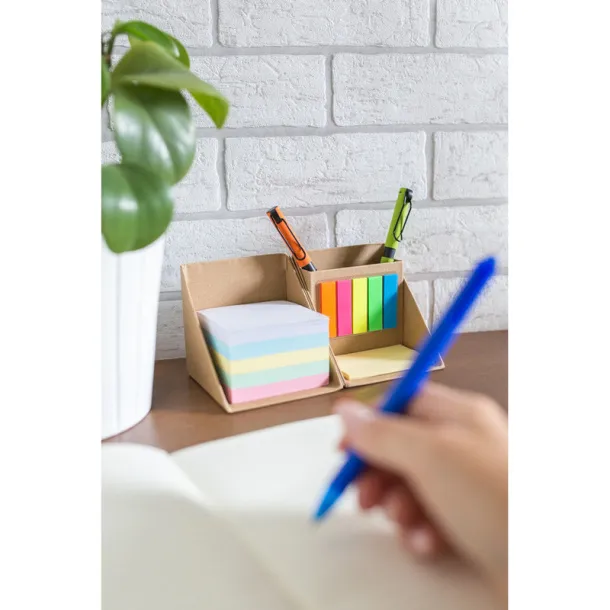 Zachariah "kocka" Memo holder "cube", notebook, sticky notes, pen holder neutral