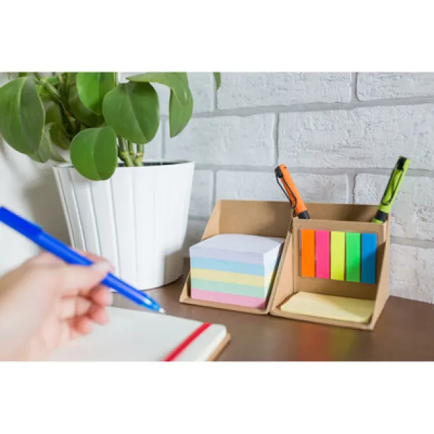 Zachariah "kocka" Memo holder "cube", notebook, sticky notes, pen holder neutral