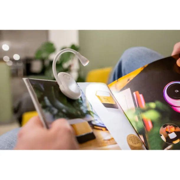 Mazi Flexible book lamp Bijela
