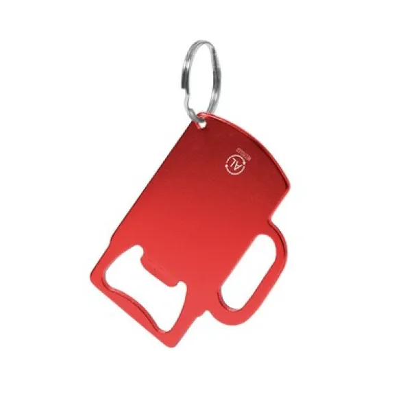  Privjesak za ključeve od recikliranog aluminija Crvena