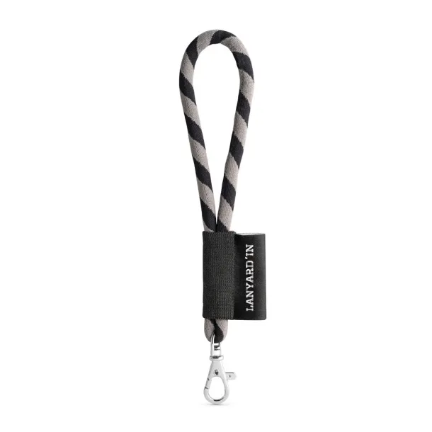 14001 Lanyard NAUTIC Short Set. Standardni modeli Crna Siva