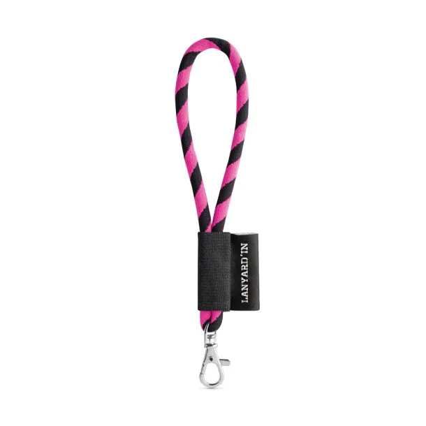 14001 Lanyard NAUTIC Short Set. Standard Models Black Pink