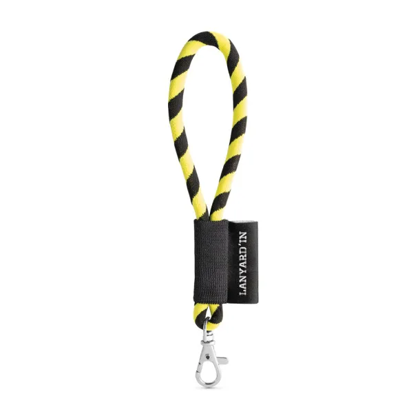 14001 Lanyard NAUTIC Short Set. Standardni modeli Hexachrome yellow Crna
