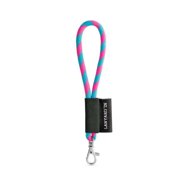14001 Lanyard NAUTIC Short Set. Standardni modeli Hexachrome pink Svijetlo plava