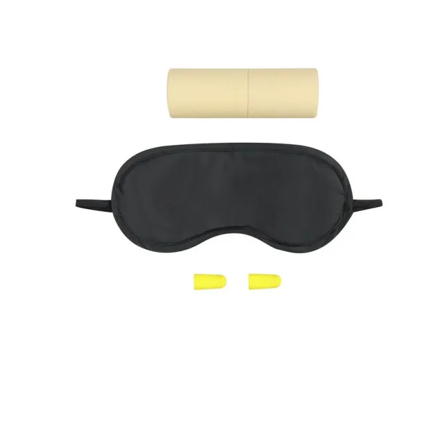  Travel set, eye mask, ear plugs beige